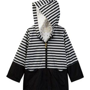 Kate Spade - Hooded Stripe Rain Coat (Toddler)